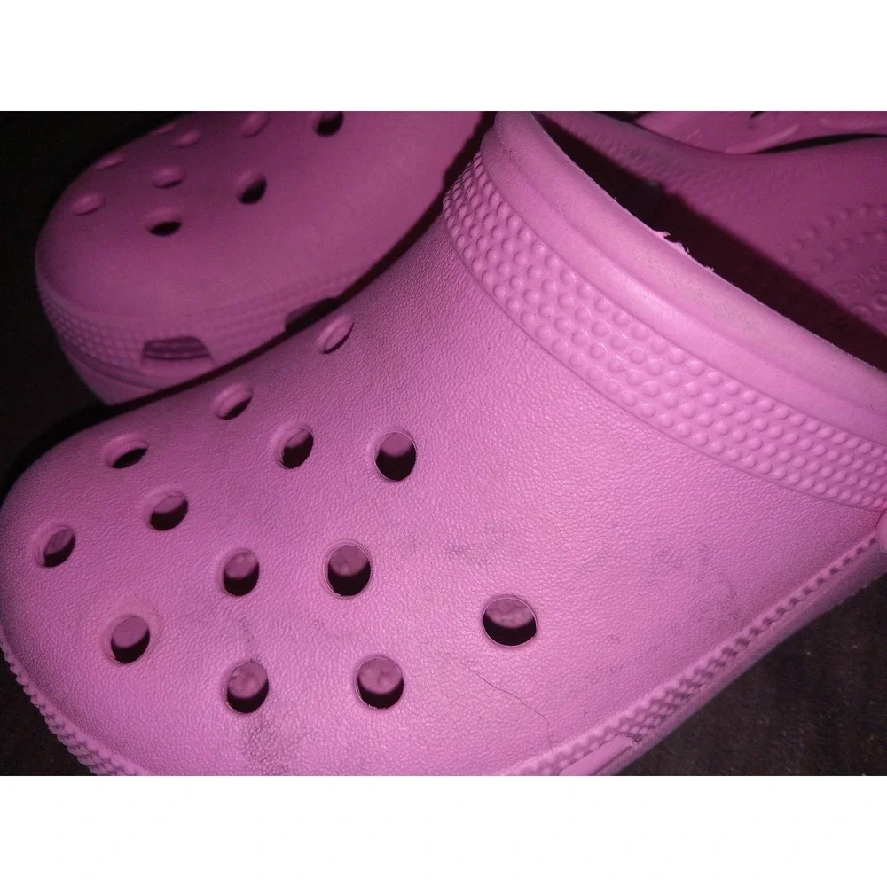 Crocs Classic Crush Clog‎ Pink Sz C13 Platform Shoes Iconic Girls 13